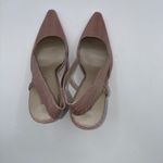 Enzo Angiolini  Eaanara Leather Pink Snake Skin Slingback Heels Women 6M Career Photo 4