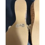 Mudd Y2K 2000s  cream cork wedge sandals iridescent sequin flower embroidered 10 Photo 7