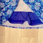 Tranquility | Blue/aqua/white print athletic skirt with shorts underneath. Size M Photo 2