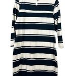 Allison Brittney  Women's Black & White Stripe Dress Photo 1