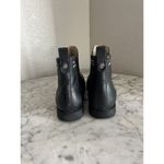 Olukai  Kualona Leather Ankle Boots Womens 8 Black Pull On Studs Photo 4