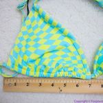 NEW It’s Now Cool x free people checkered wave bikini top, XS‎ Blue Photo 7