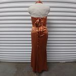 Y2K Retro Womens Satin Halter Dress 4 Formal Occasion Evening Gown Wedding Prom Photo 6