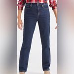 Style & Co . Women’s DENIM STRAIGHT LEG  HIGH RISE  Size 6S Dark Blue Photo 1