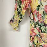 Faithfull the Brand Yellow Pink Floral Romper Womens 2 Puff Short Sleeve Ana Photo 9