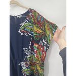 Lace & Mesh Maxi Plus Size 4X Navy Blue Dress Artsy Art To Wear Preppy Glam Photo 3