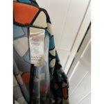 LuLaRoe  Womens Leggings Sz TC Snakey Waves Teal Cream Orange Stained‎ Glass Photo 4