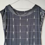 EXPRESS sz M black white geo print mini shirt dress Photo 6