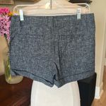 Zenana Outfitters Womens Navy/Black Linen Cotton Chino Shorts Low Rise Photo 7