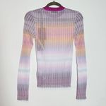 Missoni  Multicolor Sheer Striped Top NWT Size 38 XS Sheer Rainbow Stripe Top Photo 2