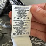 Lands' End  Women's Petite Blouse Size‎ 12 Black Paisley Long Sleeve Photo 6