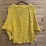 We The Free  Size Medium Bright Yellow Thein Hacci V Neck Lightweight Sweater Photo 7