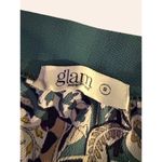 Glam NWOT New  American Made Off-Shoulder Boho Print Dress Bell Sleeves Size S Photo 7