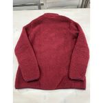 Lands' End Womens Sherpa Fleece Jacket Claret Red MEDIUM TALL Photo 1