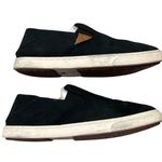OluKai Pehuea Heu Slip On Shoes Womens 6 Black Shearling Leather Waterproof Used Photo 5