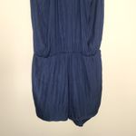 Lilly Pulitzer  Shorts Romper Halter‎ Elastic Waist Navy Size M Photo 5