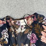 Kaileigh Sheer Floral Kimono Womens XXL Navy Blue Flowy Open Photo 1