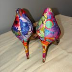 INC International Concepts Womens 6M Kenjay Floral Print D'Orsay Pumps Heels Orange Size 6 Photo 4