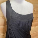 Alexia Admor  Black One Shoulder Ruched Bodycon Black Mini Dress Small Photo 1