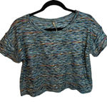 Free People  Rainbow Weave Cropped Tee Photo 0