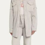 RE/DONE $395 NWT  SHIRT JACKET IN GREYISH SZ SMALL Photo 0