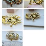 Anthropologie Celestial Sun & Moon Brooch Photo 2