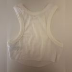 Steele official Lorenza ribbed scoop muscle tank XS NWOT White Photo 3
