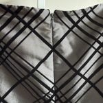 Victor Costa Silver Maxi Skirt Size 10 Plaid Pattern Evening Party Photo 5