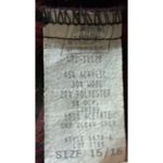 Vintage Wool blend Blazer Shoulder Pads Size 15/16 Red Green Black Photo 8