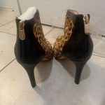 Adrienne Vittadini  | Animal print calf hair heeled ankle boots size 8 Photo 2