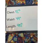 Vintage Floral Handmade Dress Retro 70s Button Front Medium Blue Photo 4