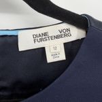 Diane Von Furstenberg  DVF Navy Blue Sleeveless Sheath Dress Quiet LuxurySize 12 Photo 1