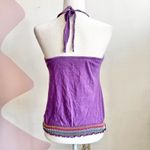 Mudd Vintage Y2K Purple Halter Tank Top 2000s Festival Clubwear Small‎ Photo 2