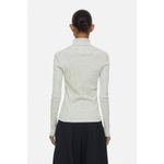 CLOSED Classic Turtleneck Long Sleeve Top in Ivory Size Small White Photo 3