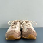 Tory Burch  Annie Nylon Suede Ivory White Runner Sneakers Photo 1