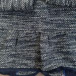 Talbots Classic Navy Textured Blazer Women’s Collarless Tweed Peplum Jacket 14 Photo 5