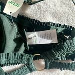 Aerie NWT Coral Lace Bandeau Bralette in Green - Size: Large Photo 2
