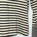 Nili Lotan Target Long Sleeve Black Cream Striped Shirt Size XS Photo 3