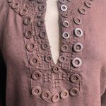 Kenar  Chocolate Tunic with Eyelet Detail Photo 4