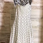 Old Navy  white and black dress size medium mini dress fit and flare summ… Photo 4