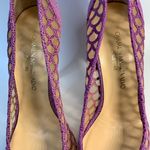 Carmen Marc Valvo Women’s  Carmen Marc Volvo lavender mermaid pattern heels size 6.5 Photo 4