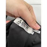 Amur Pasqualena Black Floral Print One Shoulder Ruffle High Low Dress Size 6 Photo 93