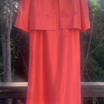 Talbots  Petites 100% Silk Elegant Coral Dress with Jacket 12 Photo 0