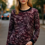 Joie NWT  Floral Crew Neck Sweatshirt Sweater Large Photo 0