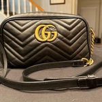 Gucci GG Marmont Matelasse Small Leather Crossbody Bag Black Photo 0