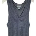 Cynthia Rowley Cable Knit Crochet Sleeveless Cotton Maxi Dress Sz XL Witchy Goth Photo 3