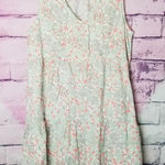 Joie  100% LINEN TIERED PALE FLORAL NATURE PRINTED TANK DRESS S NWT Photo 0