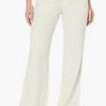 NIA THE LABEL‎ LINEN BLEND TAN SLIGHT FLARE LEG PANAMA TROUSER PANTS EUC SIZE M Brown Size M Photo 0