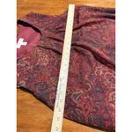 Coldwater Creek  Red Paisley Top XL Sleeveless Women’s Blouse X-Large Shirt Work Photo 5