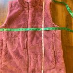J.Crew  faux fur zip up vest. Women’s Medium pink/guava berry/dusty rose Photo 6